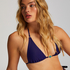 Haut de bikini triangle Doha, Bleu