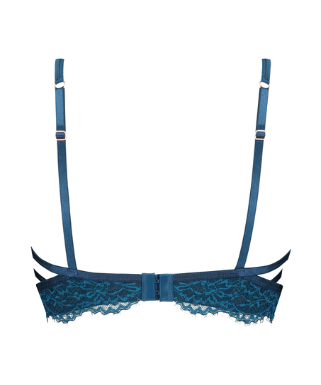 Soutien-gorge à armatures non-préformé longline Eve, Bleu