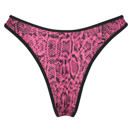 Bas de bikini taille haute Haze, Rose