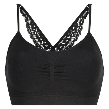 Brassière sans coutures Marine, Noir