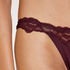 String mit Spitze Secret Lace, Rot