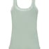 Débardeur côtelé en dentelle, Vert