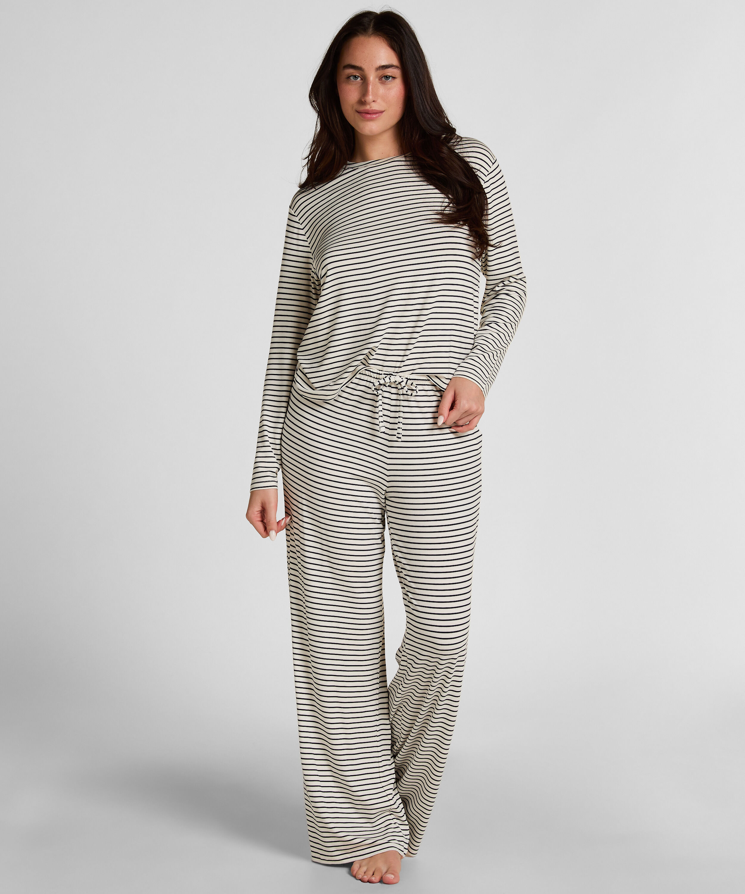 Gestreifte Pyjamahose, Blau Gestreifte Pyjamahose, Blau