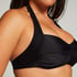 Haut de bikini bandeau Top, Noir