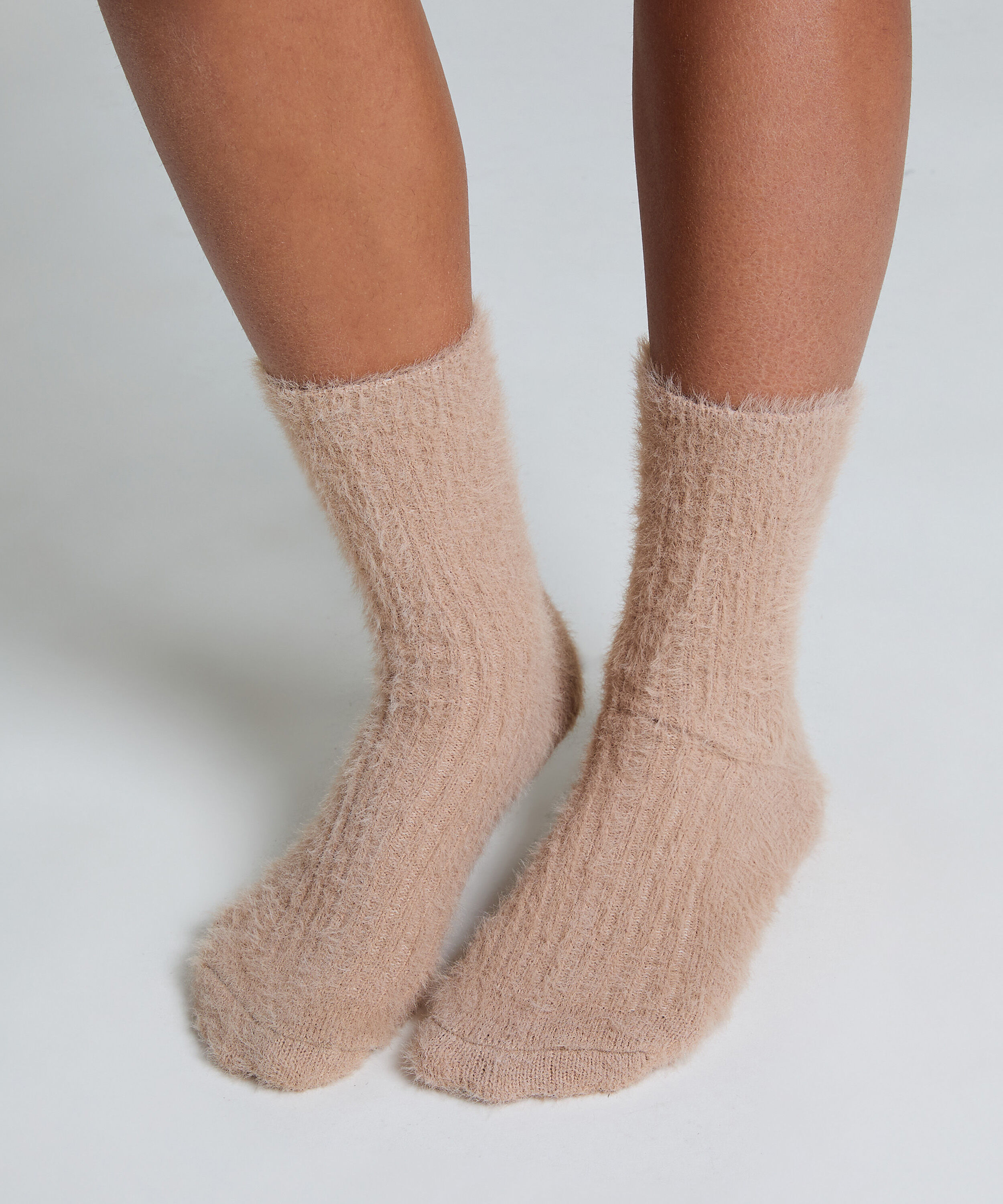Liv flauschige Socken, Beige
