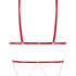 Bralette Chain Top, Rot