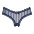 Slip brésilien V-shape mesh, Bleu