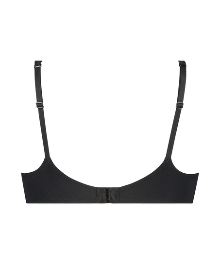 Soutien-gorge &agrave; armatures pr&eacute;form&eacute; en maille, Noir