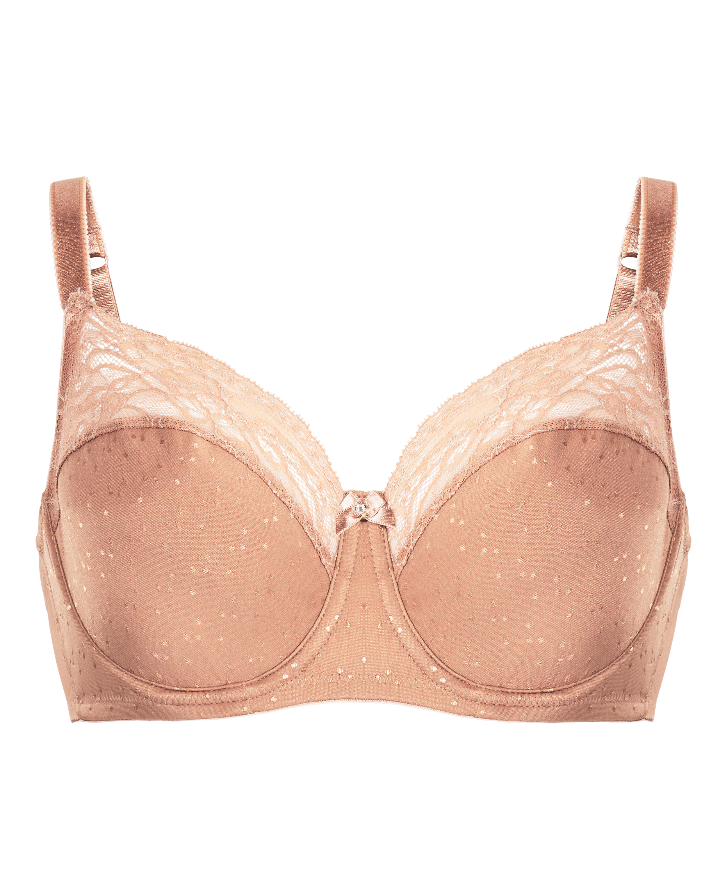 Soutien-gorge &agrave; armatures non-pr&eacute;form&eacute; Sophie, Marron, main