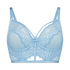Soutien-gorge &agrave; armatures non pr&eacute;form&eacute; longline Louise Kim Petras, Bleu