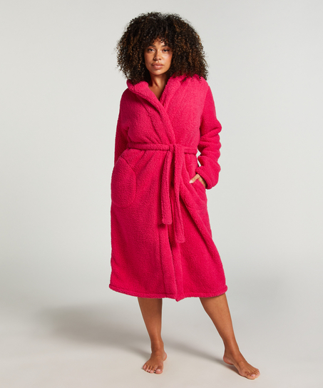 Bademantel Fleece, Rose