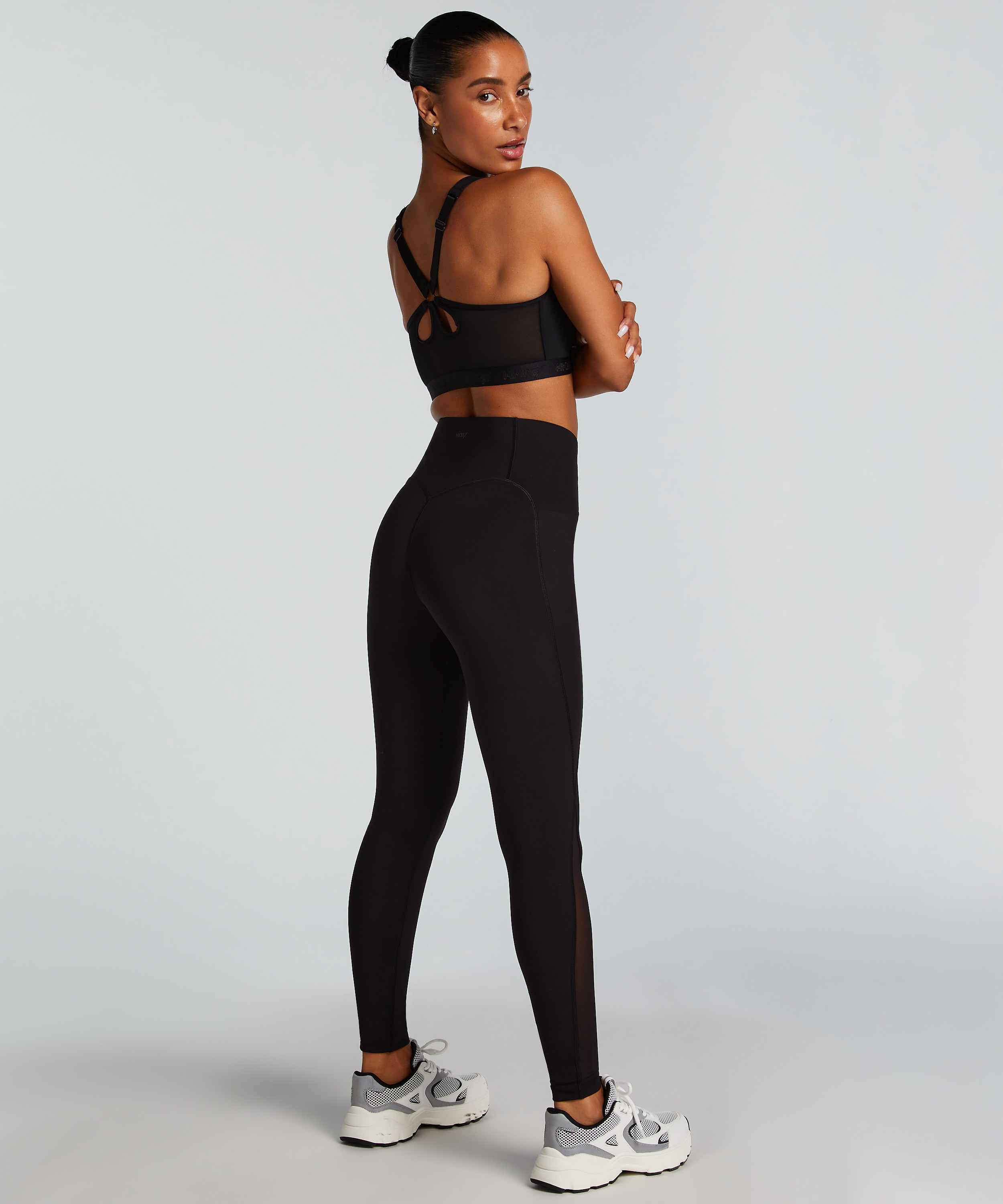 HKMX High Waisted Sportlegging Boost, Schwarz, main