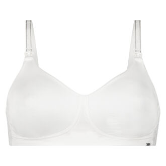 Soutien-gorge d&rsquo;allaitement non-pr&eacute;form&eacute; Alisa, Blanc