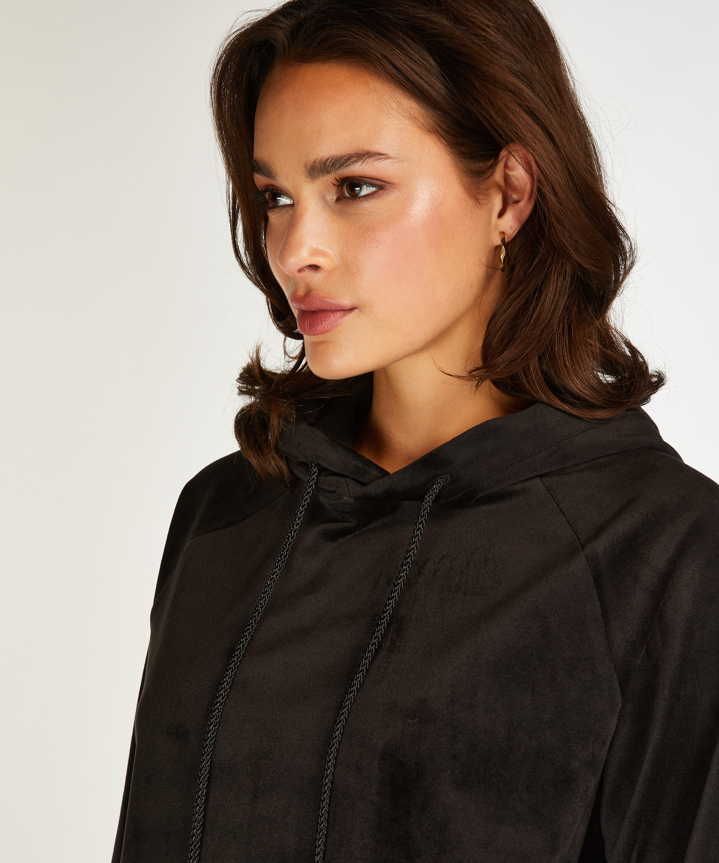 Top Velours, Schwarz, main