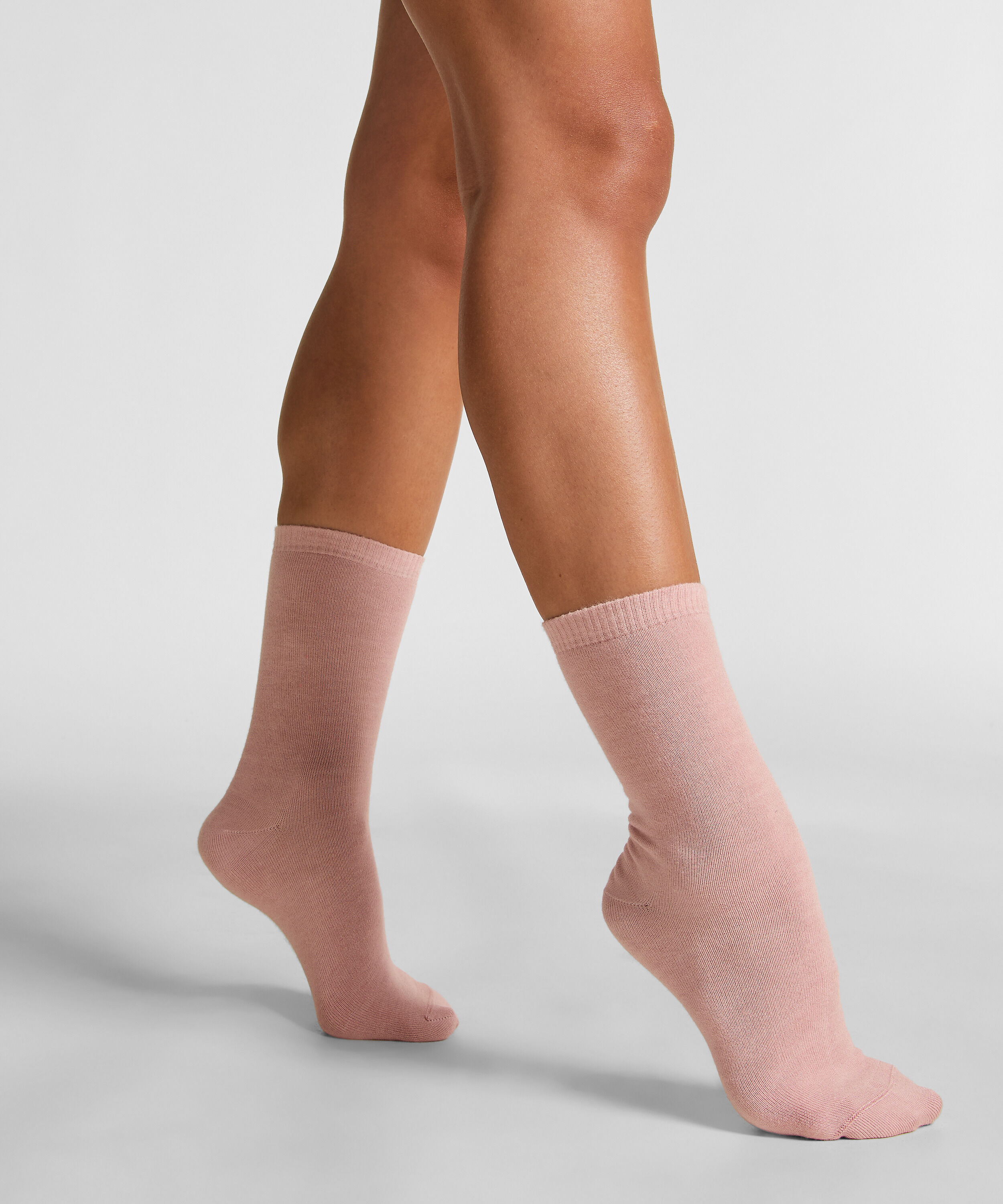 Chaussettes courtes en modal, Rose