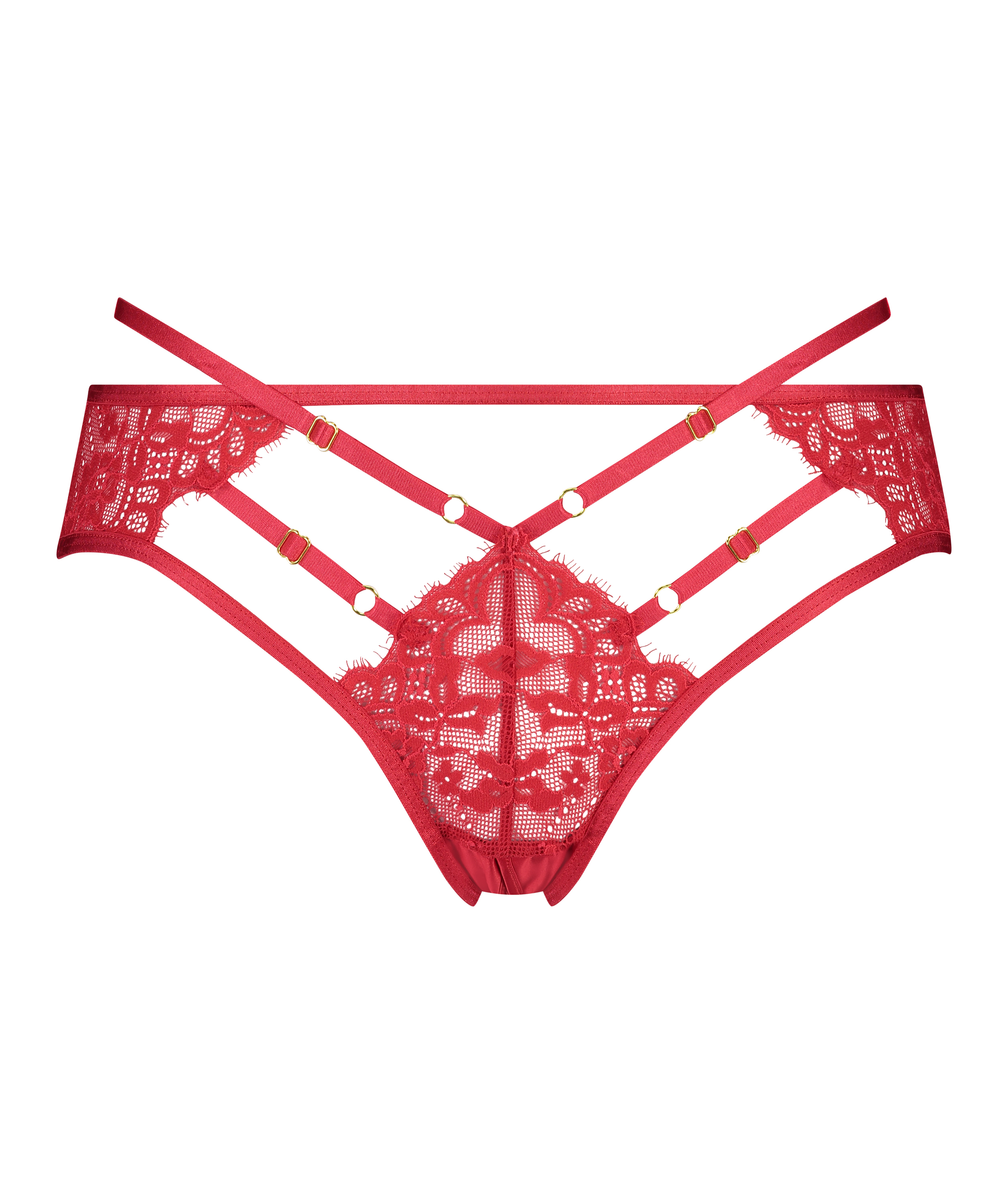 Entrejambe ouverte br&eacute;silienne Iggy, Rouge, main