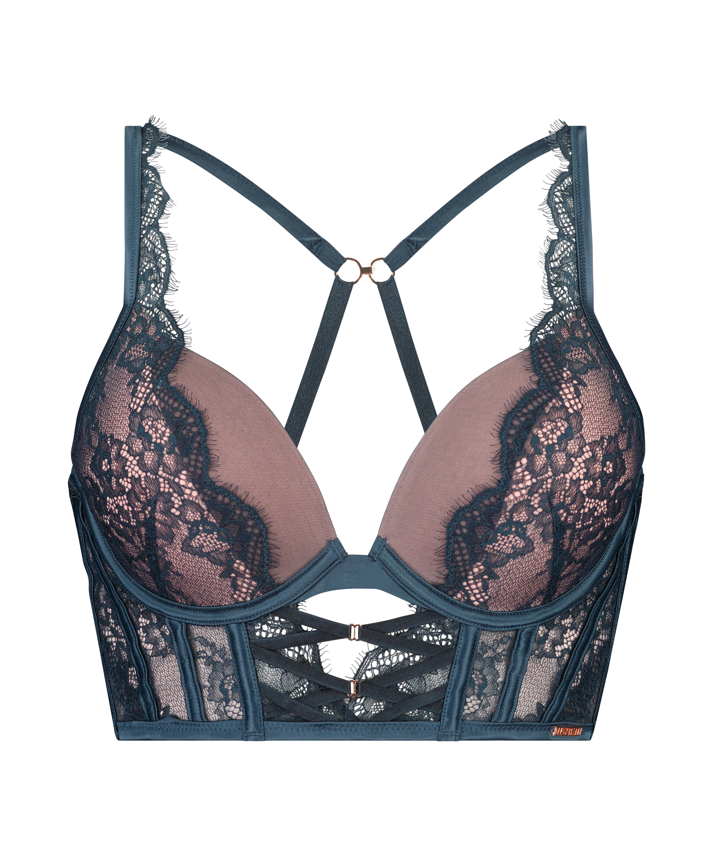 VorgerformterPush-up Longline-Bügel-BH Margaret Lucy Hale, Blau, main