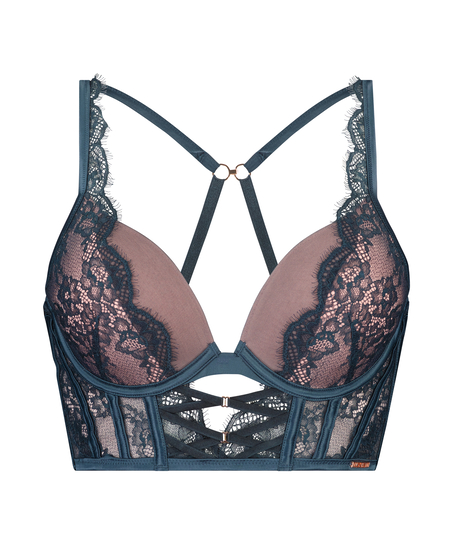 VorgerformterPush-up Longline-Bügel-BH Margaret Lucy Hale, Blau