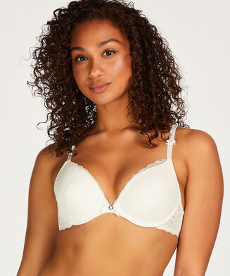 Soutien-gorge &agrave; armatures pr&eacute;form&eacute; push-up Maya, Blanc