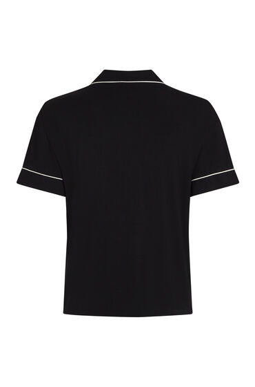 Hunkemöller Essential Jersey Short-Sleeved Jacket Black