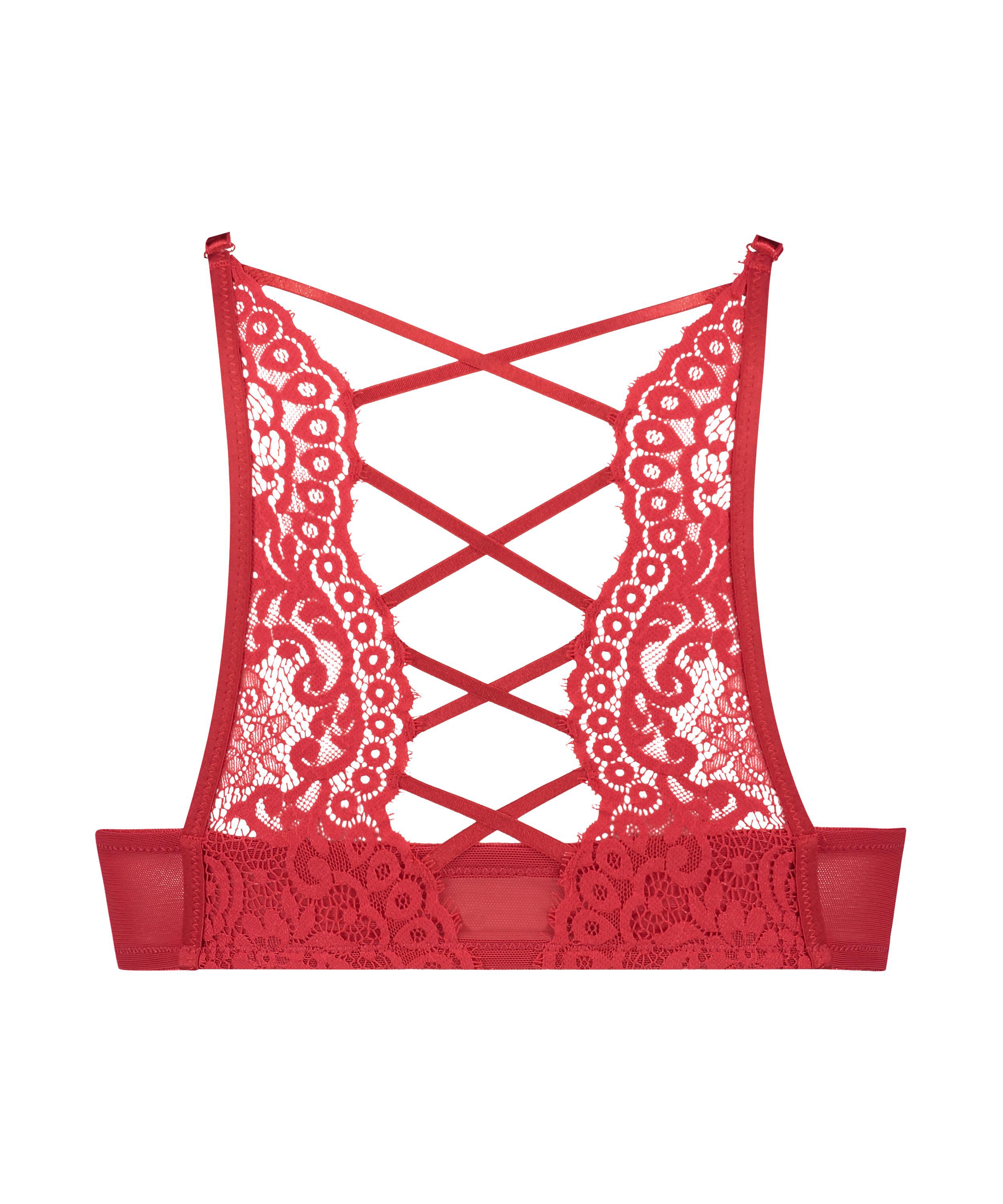 Soutien-gorge à armatures préformé push-up Cardi, Rouge, main