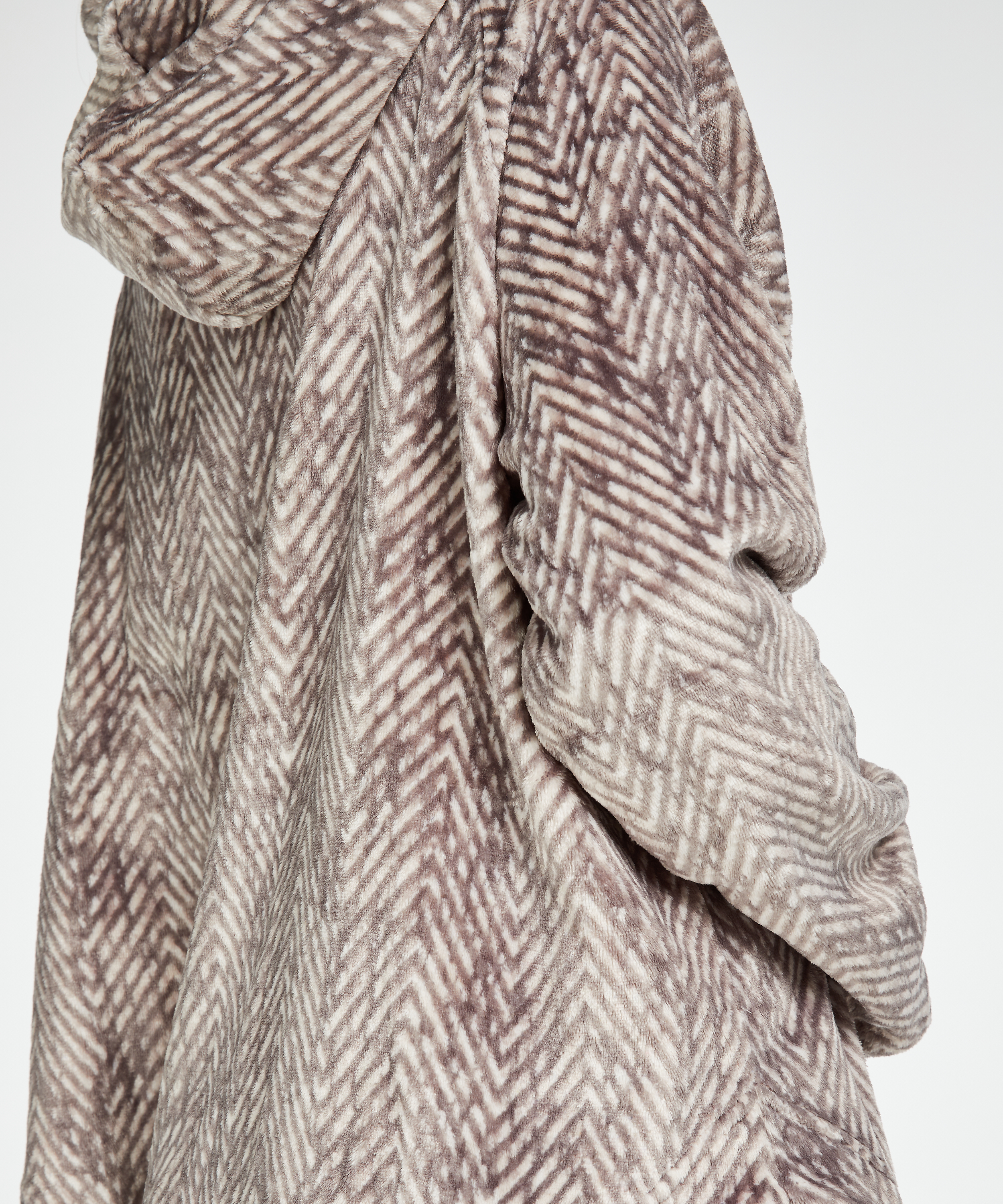 Gilet Flanelle Polaire, Gris, main