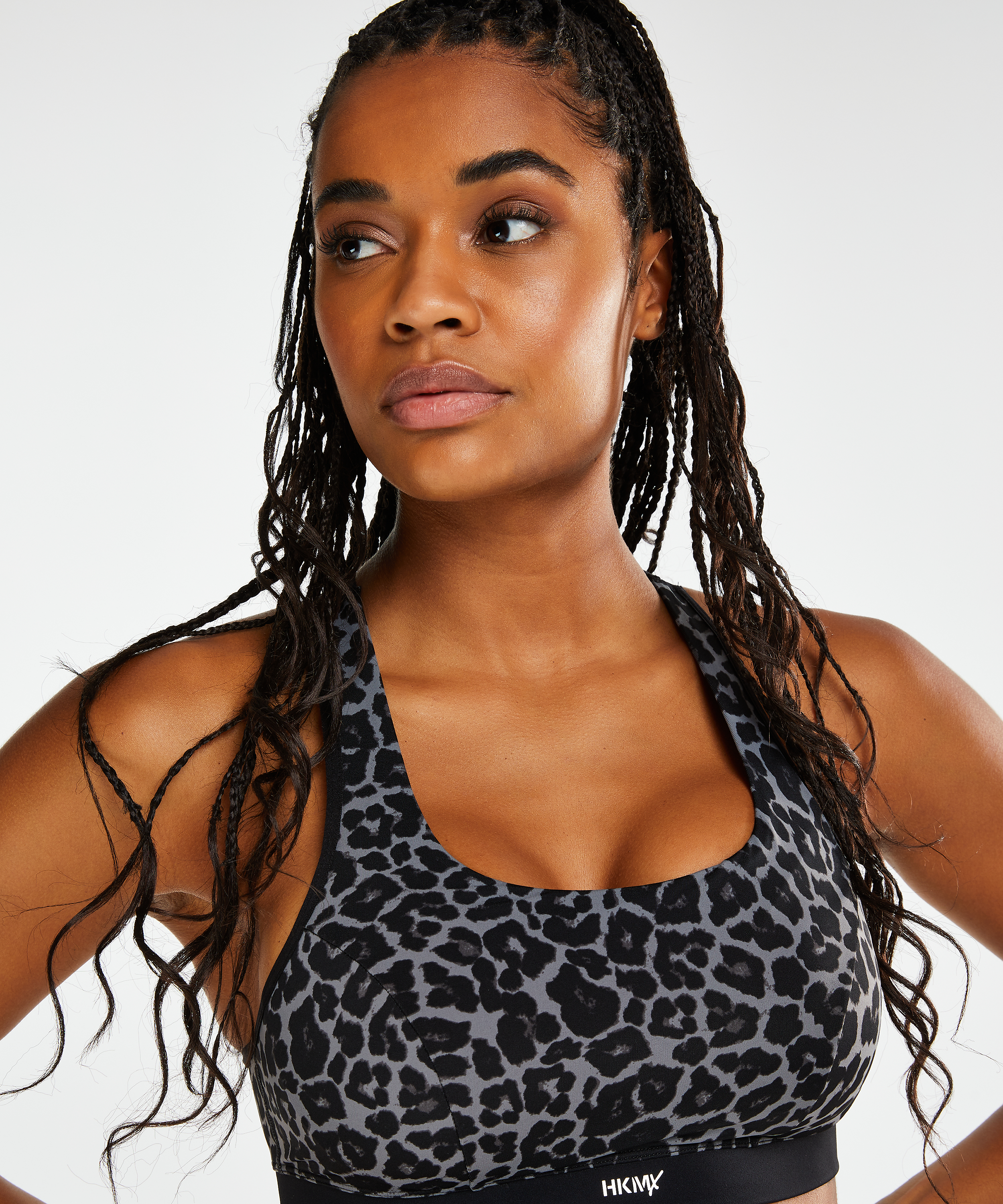 Soutien-gorge de sport HKMX The Spirit Niveau 2, Gris, main