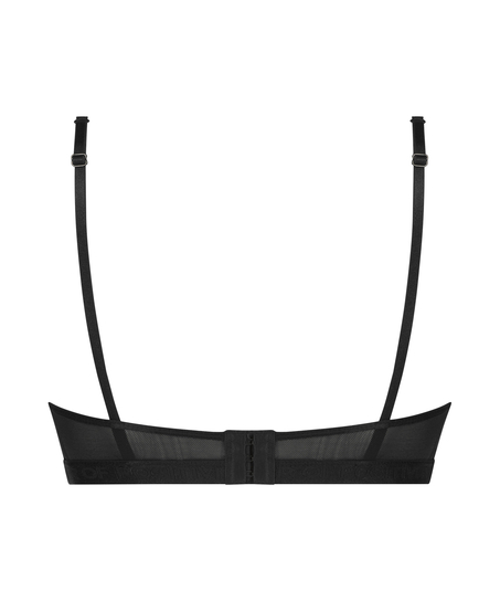 Ungepolsterter B&uuml;gel-BH On Point, Schwarz