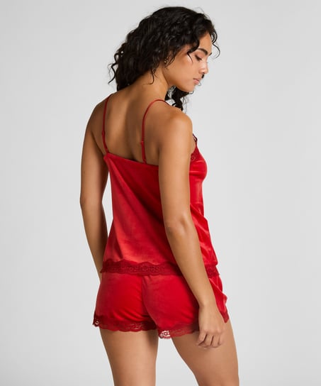 Samit-Spitzen-Short, Rot