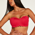 Bandeau Bikini-Oberteil Scallop, Rose