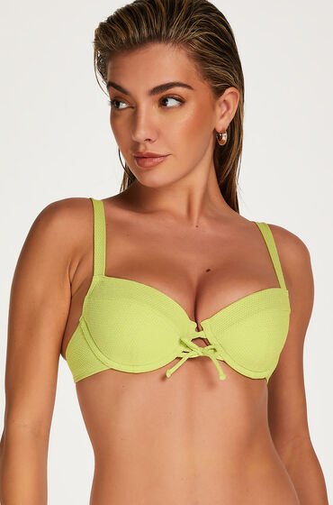 Image of Hunkemöller Wattiertes Bügel-Bikinioberteil aus Lurex Fiji grün