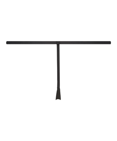 String en T Invisible micro, Noir