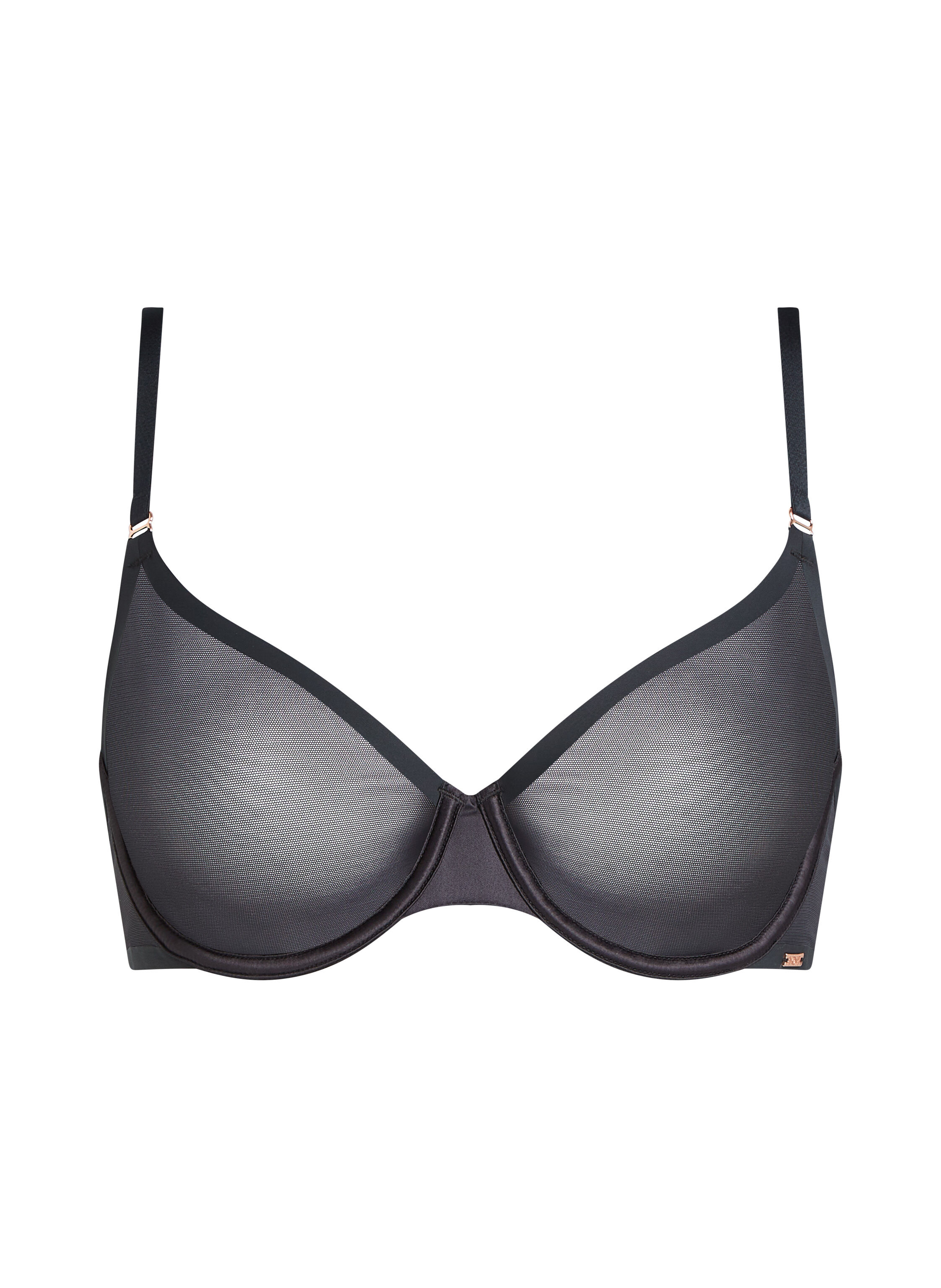 Soutien-gorge non-rembourr&eacute; &agrave; armatures Essential, Noir