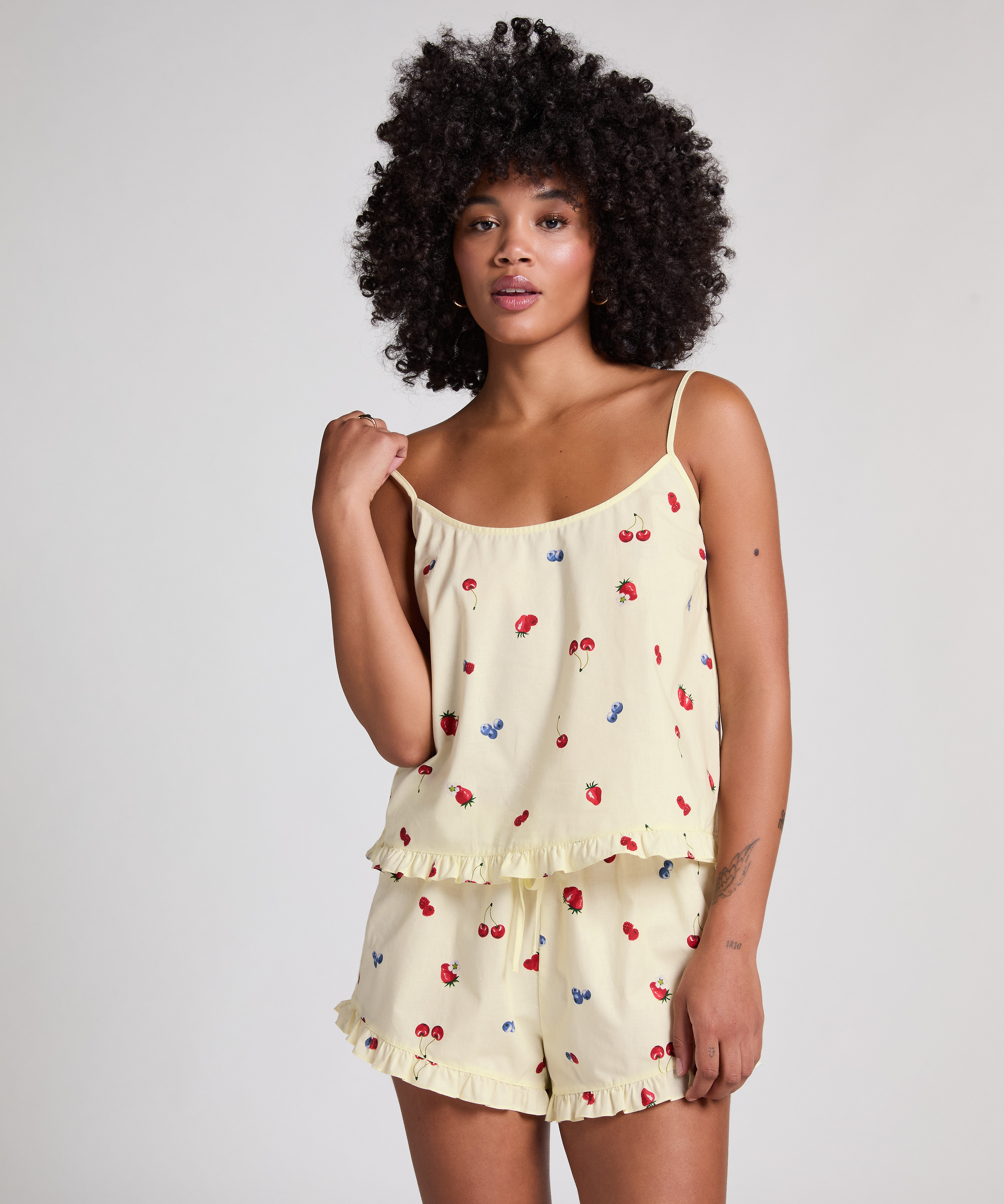 Gewebtes Cami, Gelb, main