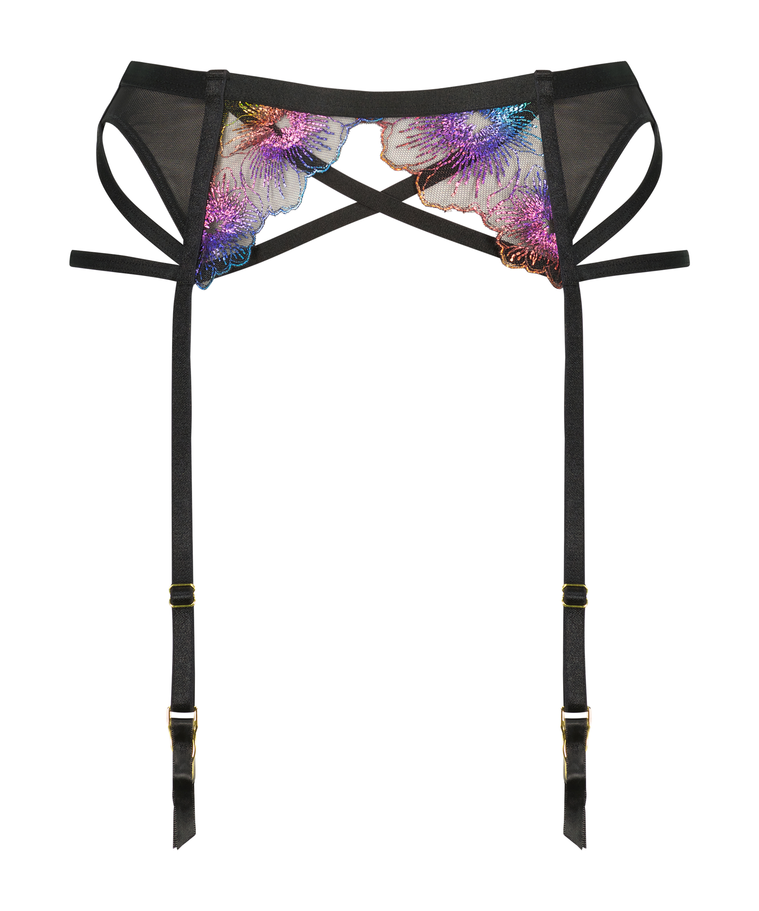 Porte-jarretelles Alex Pride, Noir, main