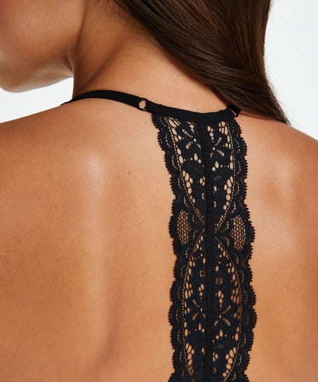 Nahtloser Bralette Marine, Schwarz