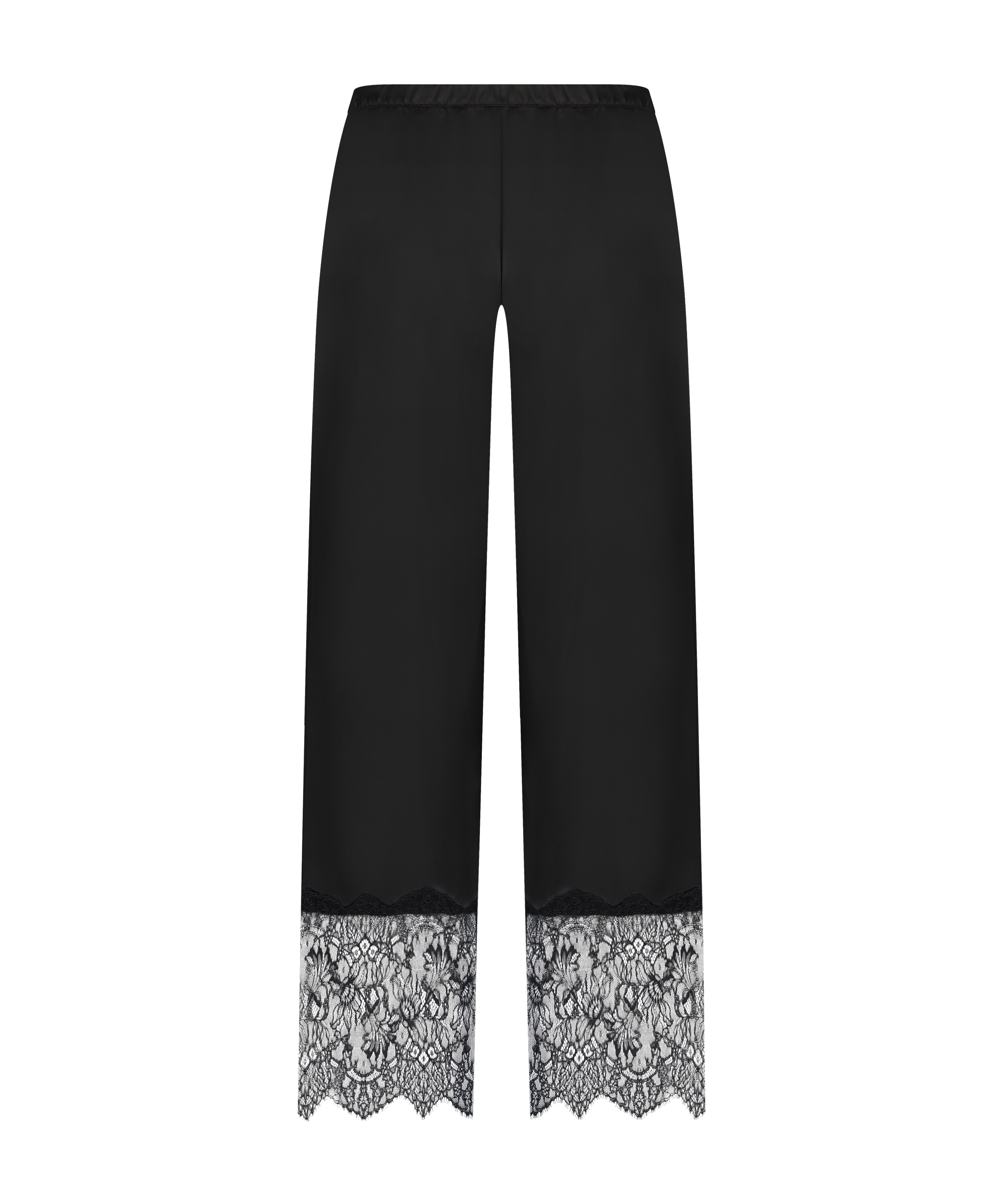 Pantalon large en dentelle Sophia, Noir, main