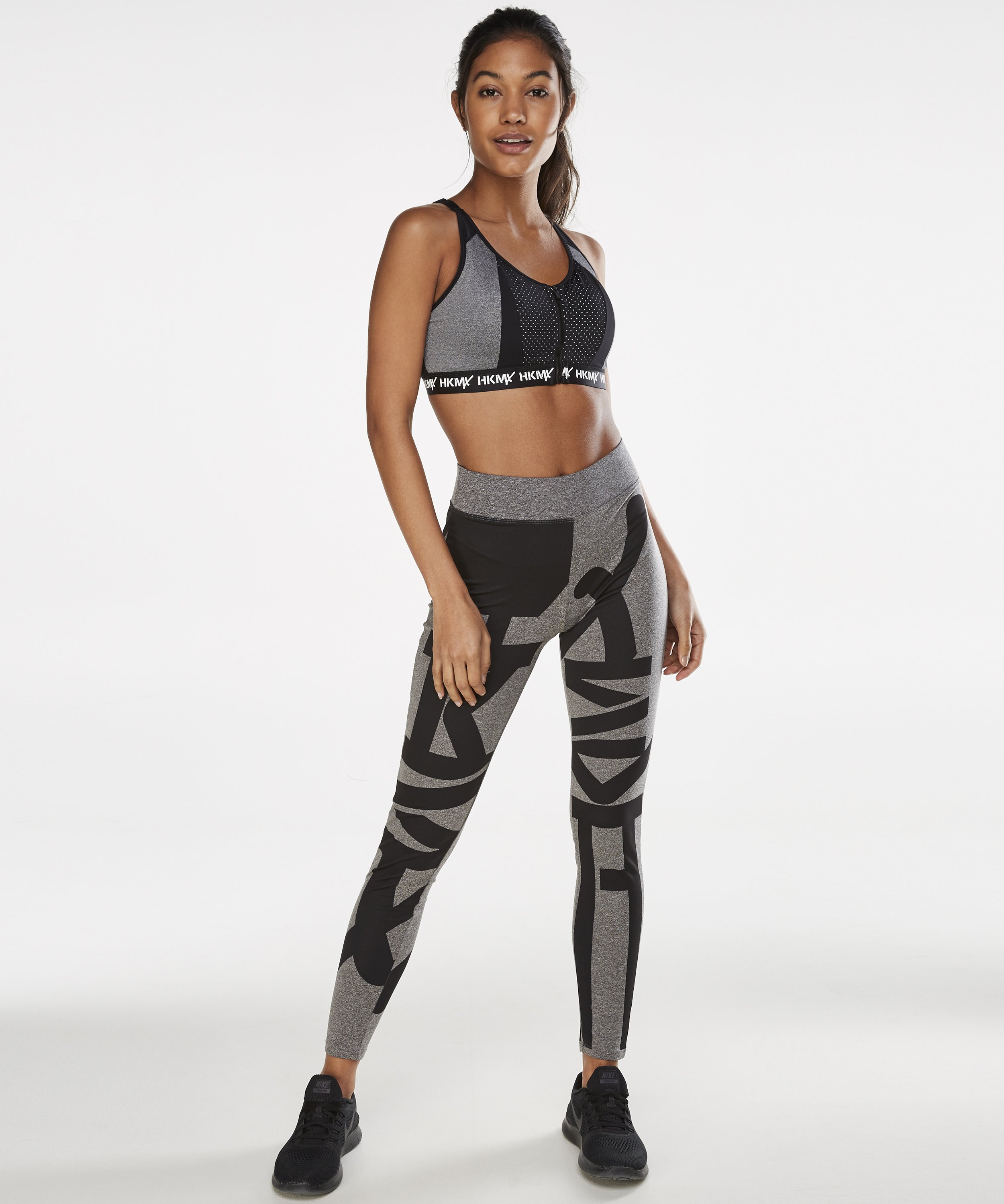 HKMX Soutien-gorge de sport The Pro Maintien niveau 3, Gris, main