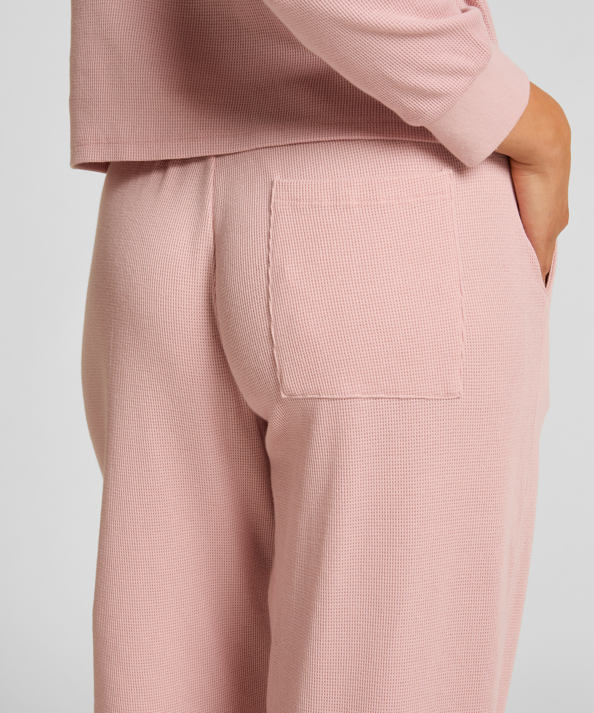 Jogger Waffelstrick, Rose, main