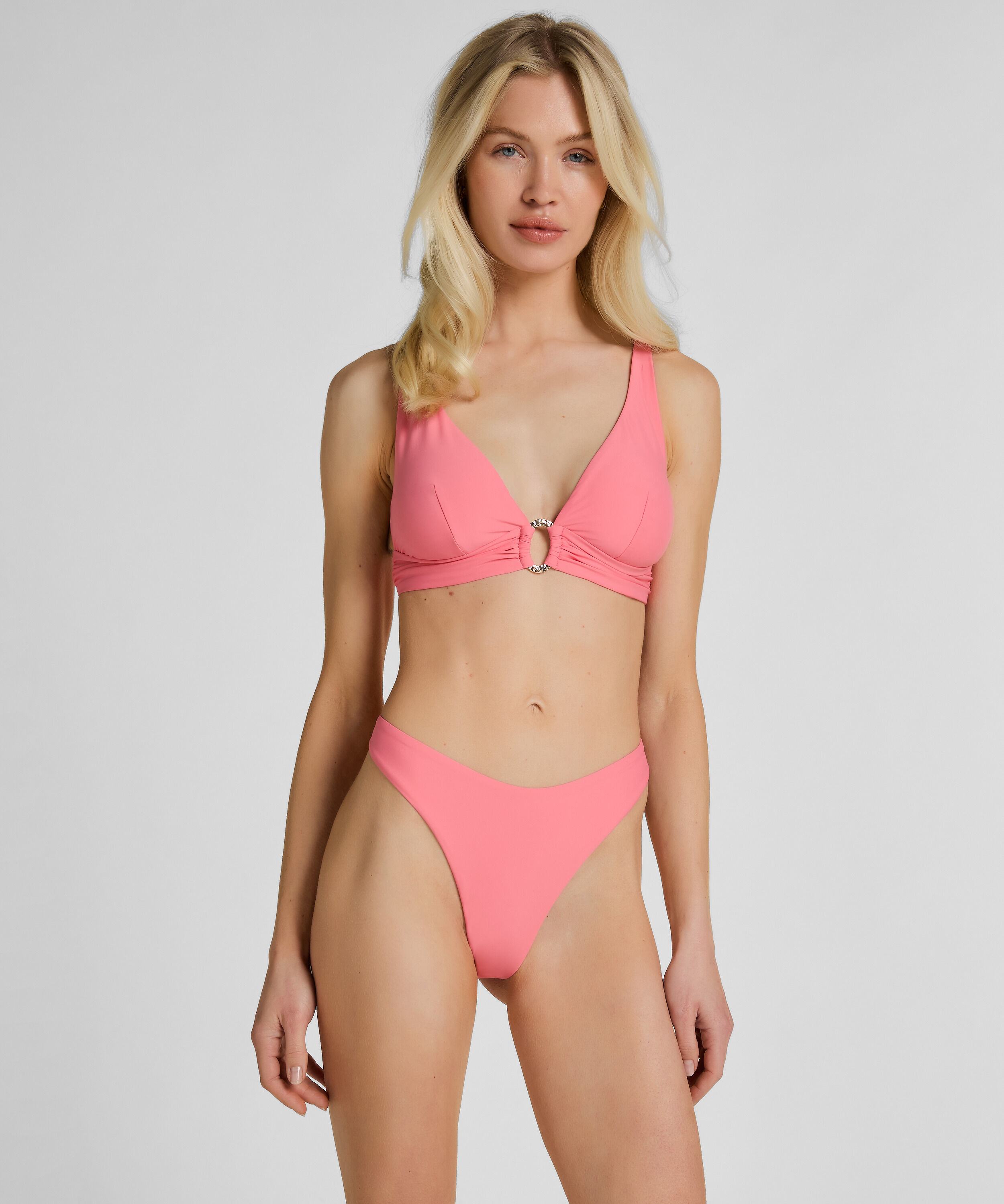 Highleg Bikinihose Luxe, Rose