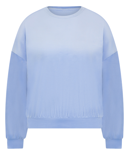 Velours Top, Blau