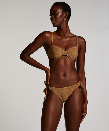 Bikini Oberteil Goldie Shimmer, Gelb