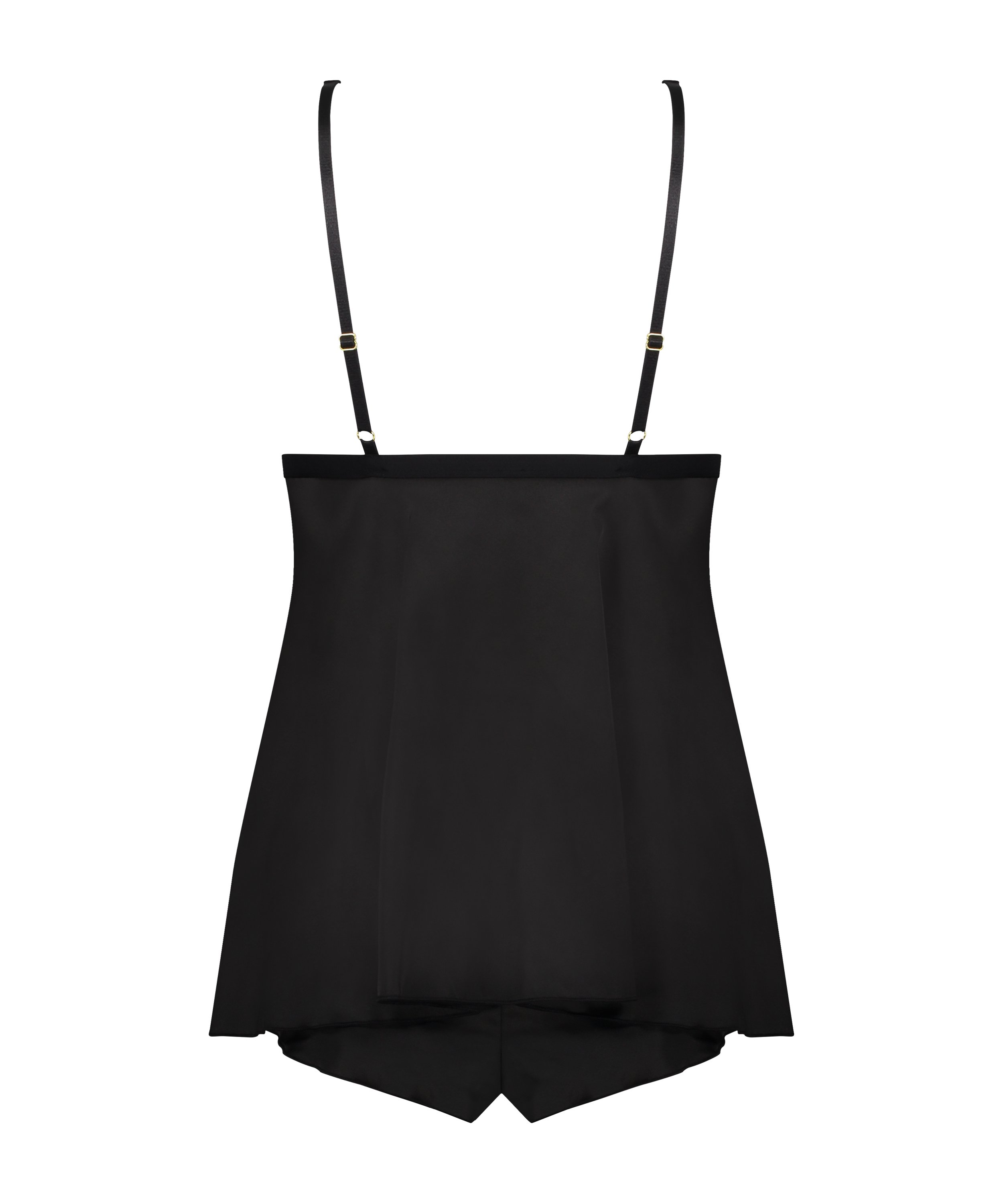 Babydoll Satin Mariah, Schwarz, main