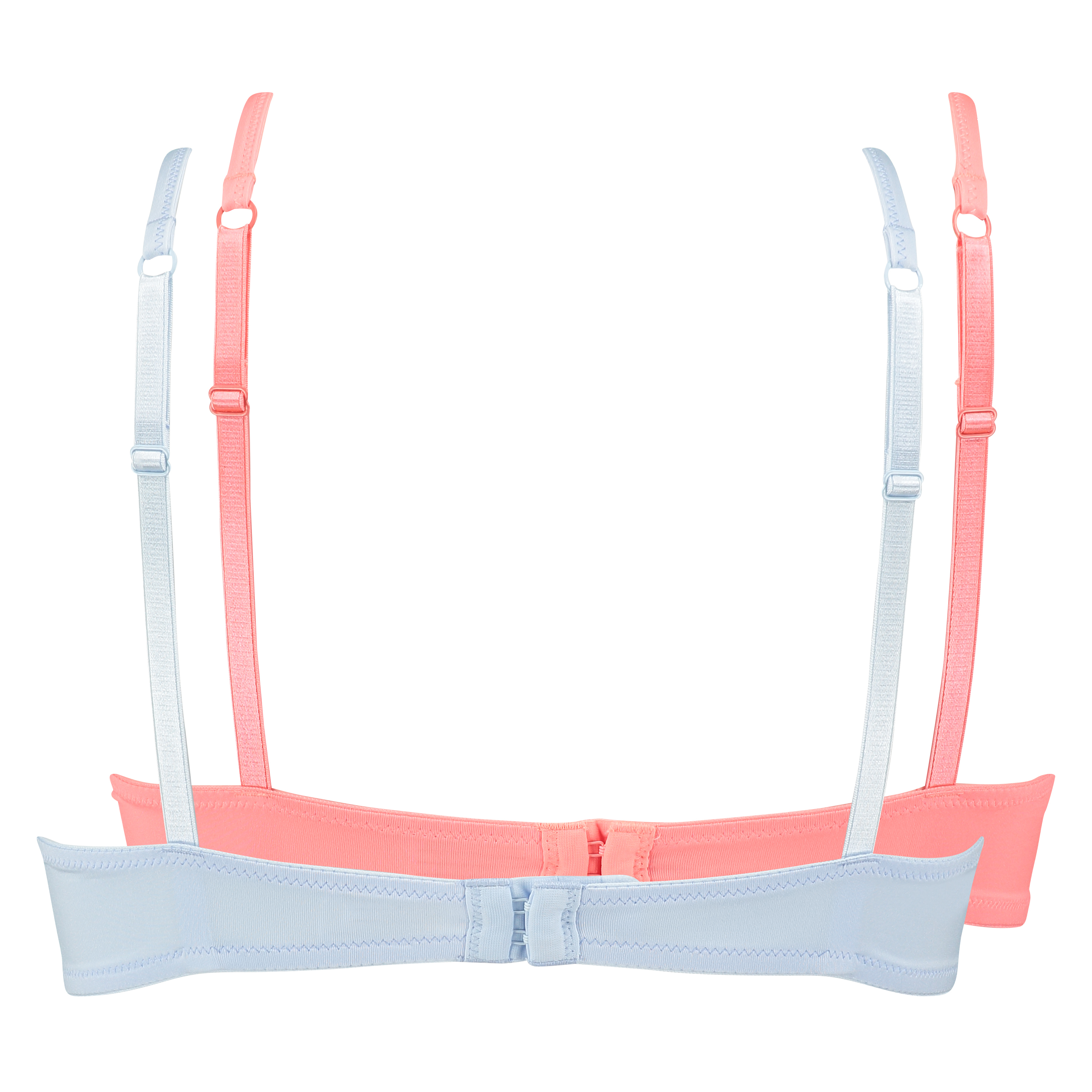 Doppelpack vorgeformter B&uuml;gel-BH, Blau, main