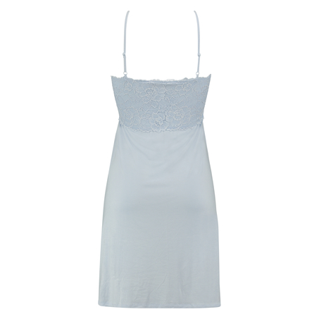 Slipdress Satin Home, Blau