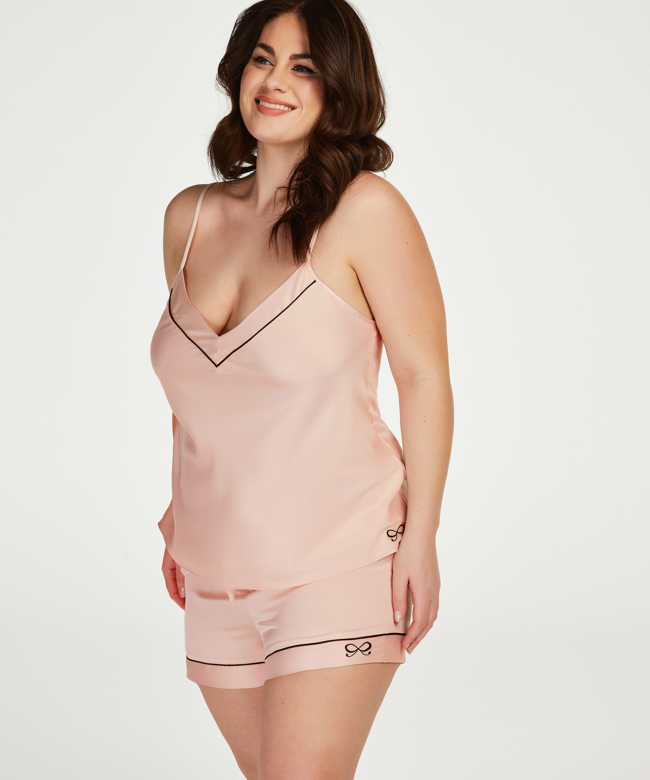 Satin-Top Bow, Rose, main