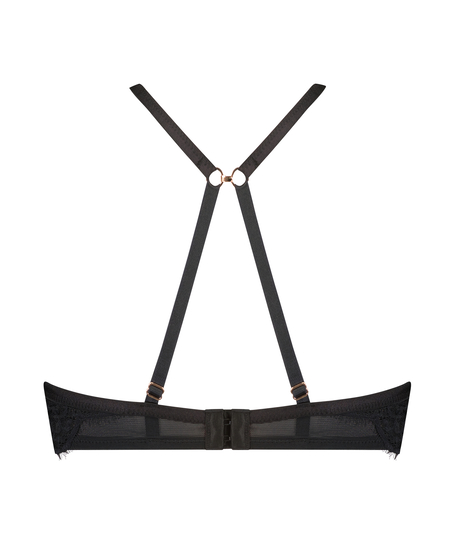 Unwattierter Bügel-BH Elissa Lucy Hale, Schwarz