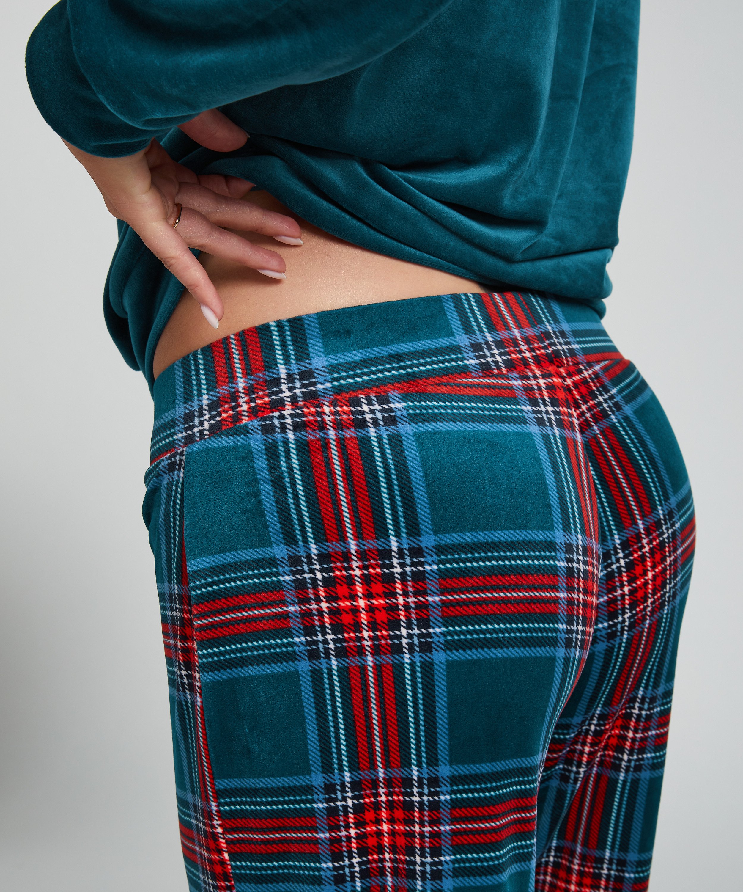 Pyjama avec sac, Bleu, main