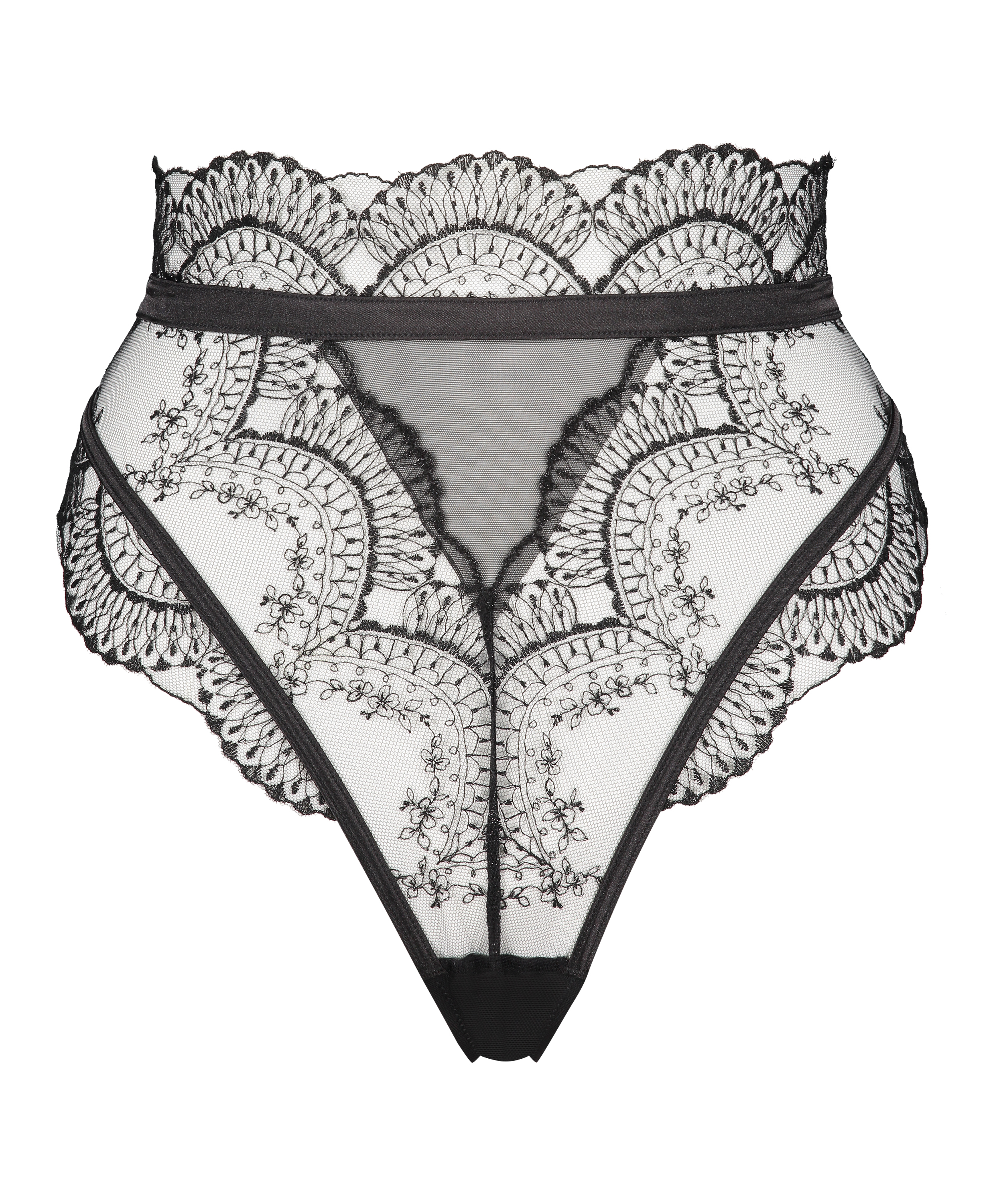 Highleg String Akira, Schwarz, main