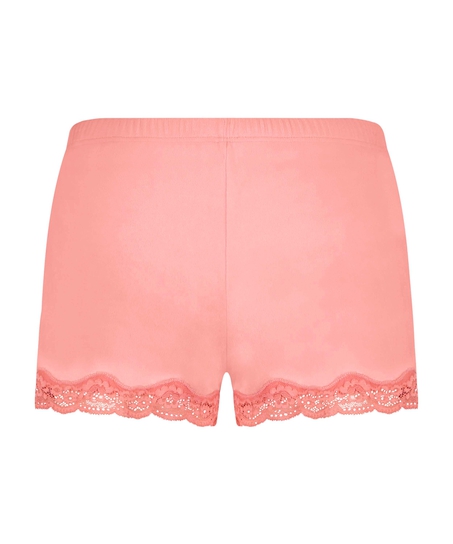 Short velours dentelle, Rose
